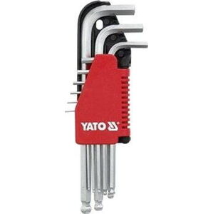 YATO Súprava kľúčov imbus s guličkou 9 ks extra dlhšie