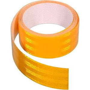 Samolepící páska reflexná 1 m × 5 cm žltá