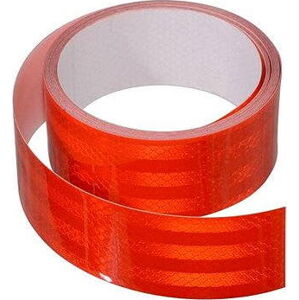 Samolepiaca páska reflexná 1 m × 5 cm červená