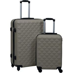 Shumee Sada skořepinových kufrů na kolečkách 2 ks, ABS, antracitová