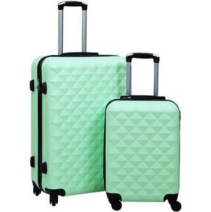Shumee Sada skořepinových kufrů na kolečkách 2 ks, ABS, mátová