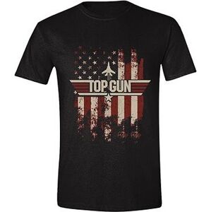 Top Gun: Distressed Flag tričko L