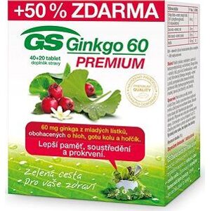 GS Ginkgo 60 Premium tbl. 40 + 20
