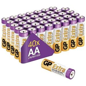 GP Alkalická batéria GP Extra AA (LR6), 40 ks
