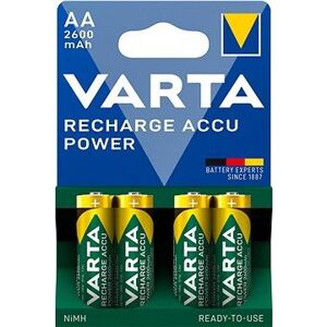 VARTA Power Accu, AA ceruzkové NiMH 2600 mAh, 4 ks