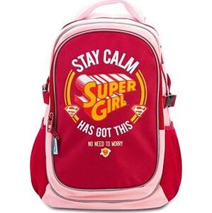 BAAGL Školní batoh s pončem Supergirl Stay Calm