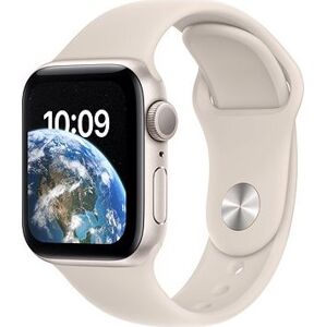 Apple Watch SE (2022) 40 mm Hviezdne biely hliník s hviezdne bielym športovým remienkom