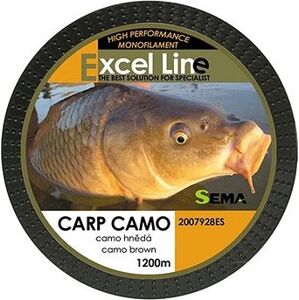 Sema Vlasec Carp Camo Brown 0,28 mm 9,85 kg 1 200 m