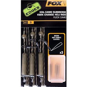 FOX Camo Submerge Heli Rigs Kwik Change Kit 30 lb 3 ks