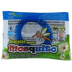 TRIXLINE repeletný náramok mosquito na jedno použitie, mix farieb, 1 ks