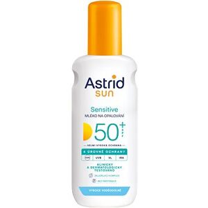 ASTRID SUN Mlieko na opaľovanie Sensitive sprej SPF 50+ 150 ml