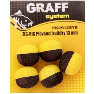 Graff Zig-Rig Plovoucí kulička 13mm Žlutá/Černá 5ks