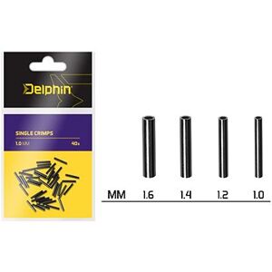 Delphin Single Crimps 1,0 mm 40 ks