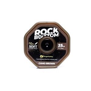 RidgeMonkey RM-Tec Rock Bottom Tungsten Coated Soft 25 lb 10 m Camo Brown