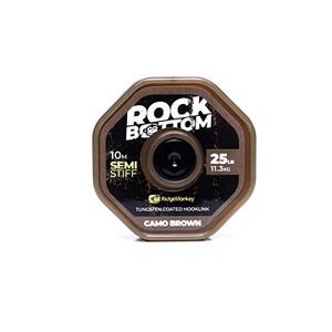 RidgeMonkey RM-Tec Rock Bottom Tungsten Coated Semi Stiff 25 lb 10 m Camo Brown