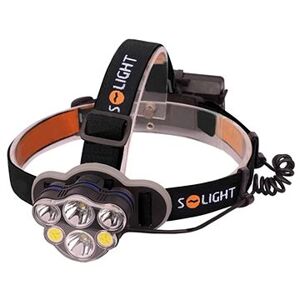 Solight LED čelové nabíjacie svietidlo 550 lm Li-Ion USB