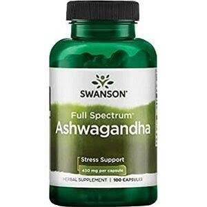 Swanson Ashwagandha 450 mg, 100 kapsúl
