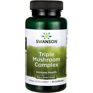 Swanson Swanson, Triple Mushroom Complex (Maitake, Reishi, Shiitake), 60 kapslí