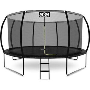 Aga Sport Exclusive Trampolína 430 cm čierna, ochranná sieť, rebrík
