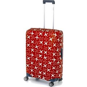 FLY-MY Obal na kufor Plane M – Spinner 60-70 cm, červený