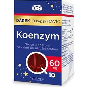GS Koenzým Q10 60 mg 60 + 10 kapsúl NAVIAC