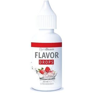 GymBeam Flavor Drops 30 ml, jahoda