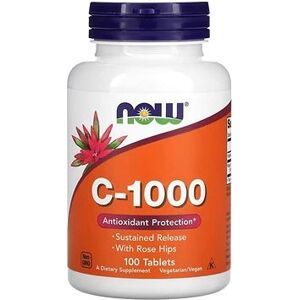 NOW Foods Vitamin C-1000, s šípky a bioflavonoidy, 100 tablet
