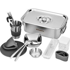 KingCamp 4 People Stainless Steel Hot Pot Set