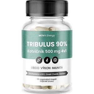 MOVit Tribulus 90 % Kotvičník 500 mg 4v1 sk, 90 kapslí