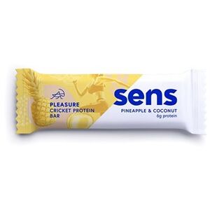 SENS Pleasure Protein tyčinka s cvrčou múkou, 40 g, ananás & kokos
