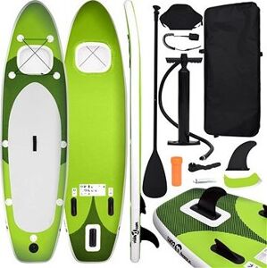 SHUMEE Nafukovací SUP paddleboard a príslušenstvo 330 × 76 × 10 cm, zelený