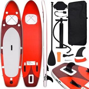 SHUMEE Nafukovací SUP paddleboard a príslušenstvo 360 × 81 × 10 cm, červený