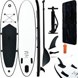 SHUMEE Nafukovací SUP paddleboard čierno-biely