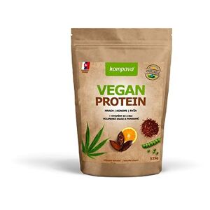 Kompava Vegan Protein, 525 g, 15 dávok čokoláda-pomaranč