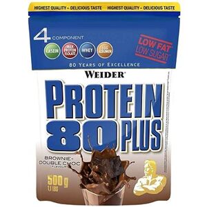 Weider Protein 80 Plus 500 g, brownie-double chocolate