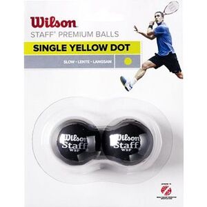 Wilson Staff Squash 2 Ball Pack Yellow Dot