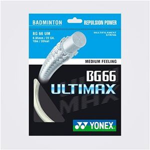 Yonex BG 66, ULTIMAX, 0,65 mm, 10 m, METALLIC WHITE