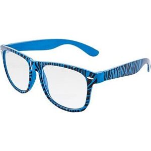 OEM Slnečné okuliare Nerd, zebra, modrá číre sklá