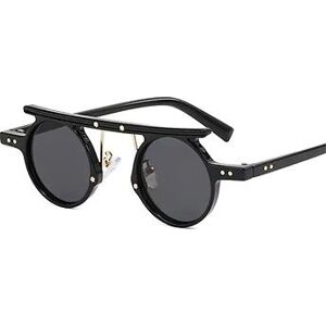 VeyRey Pánské sluneční brýle steampunk, Punnyostion, černá, uni