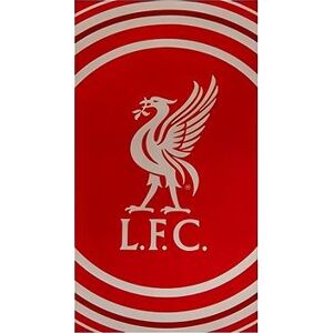 FotbalFans Osuška Liverpool FC, červená, bílý znak LFC, bavlna, 70 × 140 cm