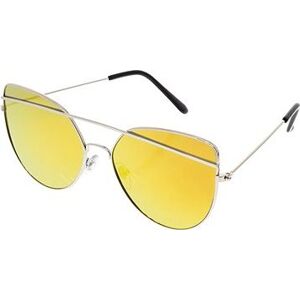 OEM Sluneční brýle pilotky Giant žluté stříbrné obroučky žlutá skla