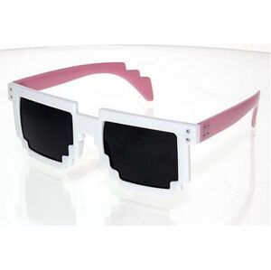 OEM Slnečné okuliare hranaté Robot bielo-ružové
